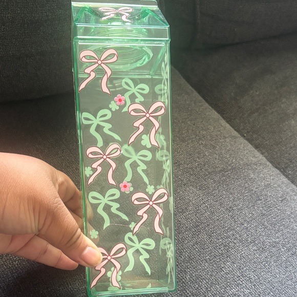 Green and Pink Decorative Bottle - Picture 3 of 3